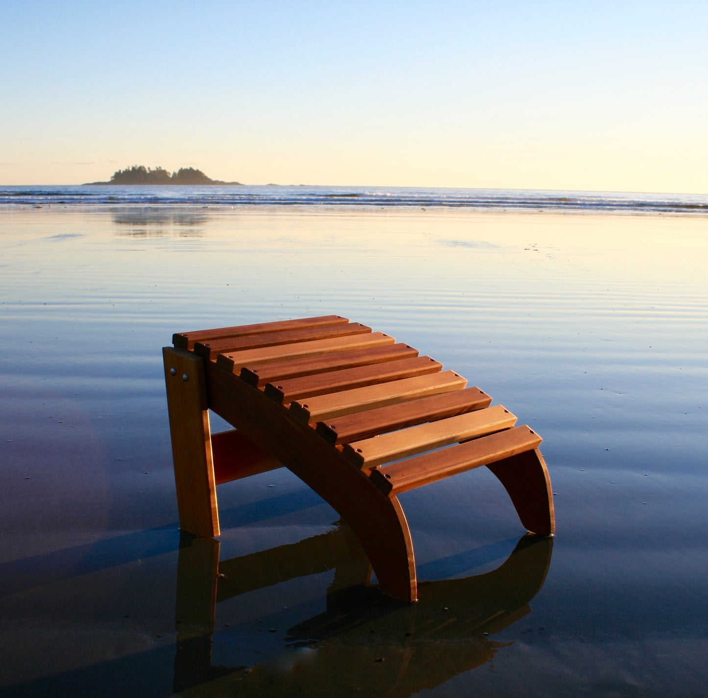 Clear Cedar Adirondack Footrest